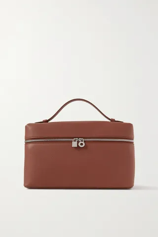 Loro Piana - L27 Mini Textured-leather Tote - Brown