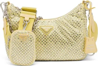 Re-Edition 2005 crystal-embellished shoulder bag