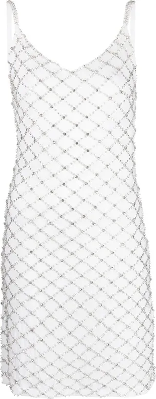 Crystal-Embellished Slip Dress