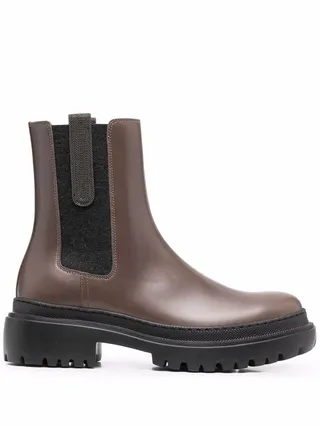 leather Chelsea boots