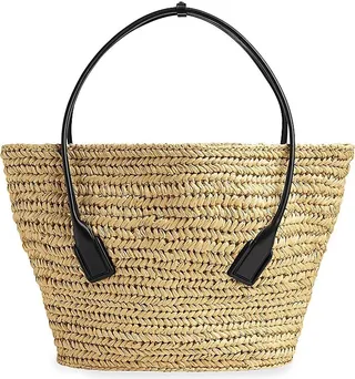 Mini Arco Woven Raffia Tote