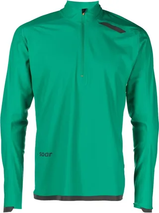 Green WoolTech Half-Zip Running Top