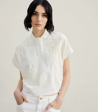 Brunello Cucinelli Embellished Polo Shirt