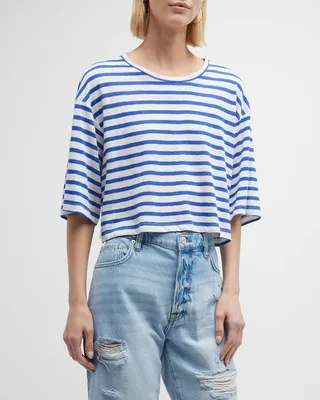 Striped Crop Tee
