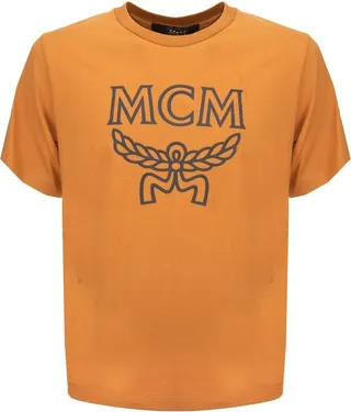 MCM Logo Printed Crewneck T-Shirt