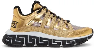 Versace Gold Trigreca Sneakers