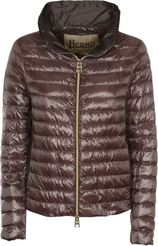 Herno Padded Zip-Up High-Neck Jacket