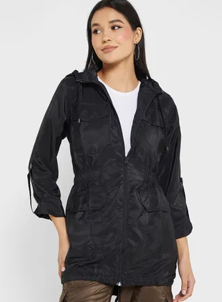 Button Detail Coat
