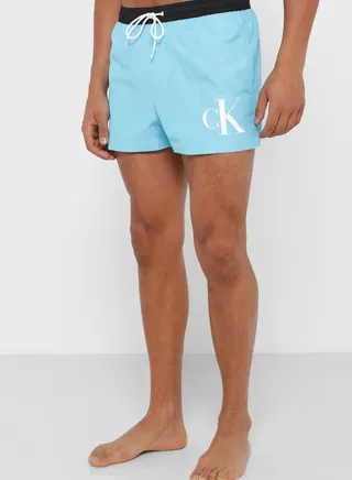 Logo Print Swim Shorts