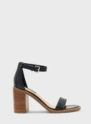 Ankle Strap Mid Heel Sandals