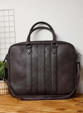 House Check Pu Document Bag