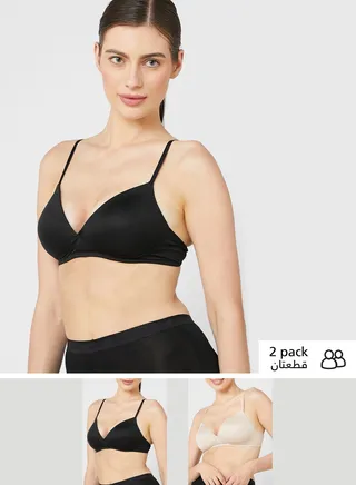2 Pack Non Wired First Bra