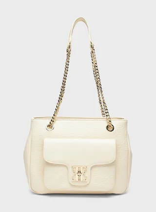 Chain Detailed Shopper Bags