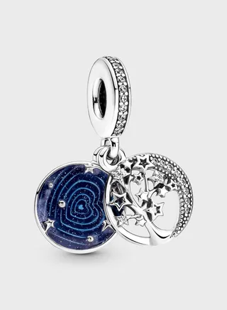 Double Dangle Tree & Galaxy Moon Charm