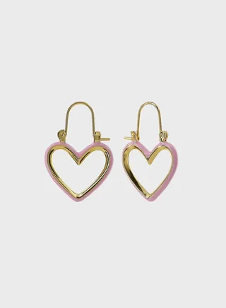 Mini Heartbreaker Hoop Earrings
