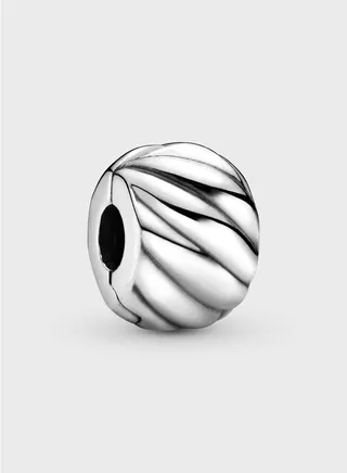 Polished Feathered Clip Charm