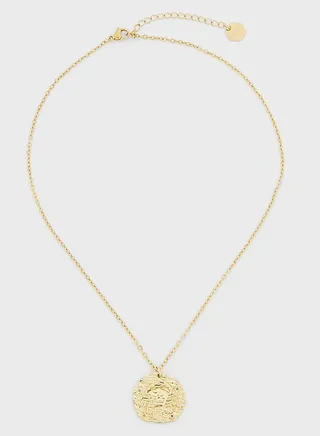 Cancer Gold Coin Necklace