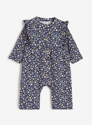 Kids Flounce Trimmed Romper Suit
