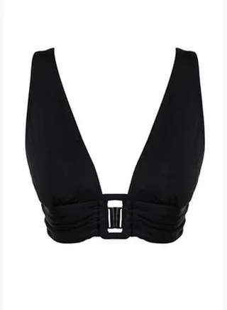 Black Triangle Accessory Bikini Top TBESS24BU00035