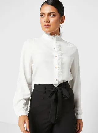 Lace Trim Shirt