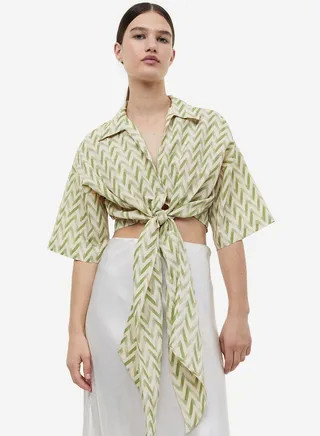 Tie Detail Top