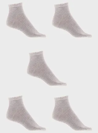 5 Pack Seamless Toes Anklets