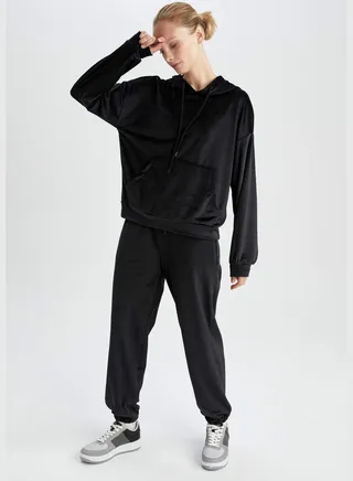 Relax Fit Velvet Sweatpants
