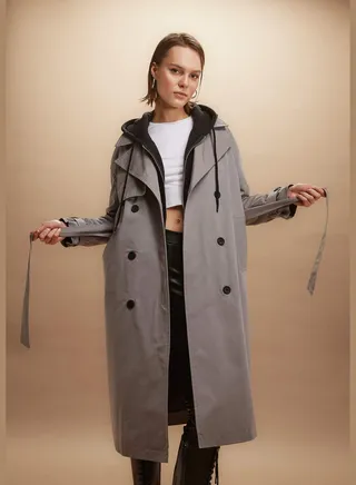 Woman Causal Trenchcoat