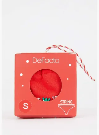 New Year Woman String Slip