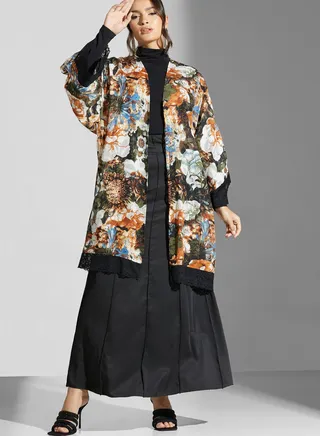 Pleated High Waist Skirt