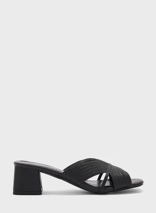 Double Strap Heel Sandals