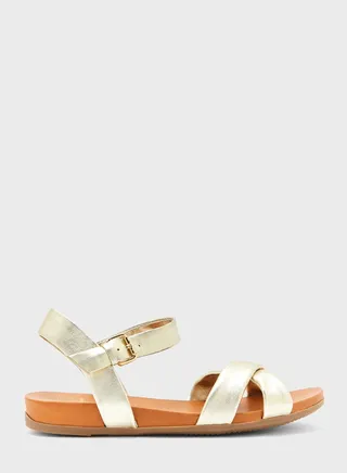 Ankle Strap Low Heel Sandals