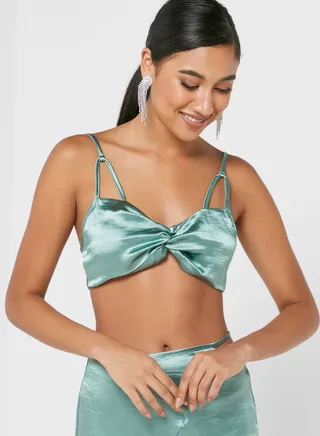 Tie Detail Strappy Crop Top