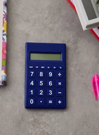 Mini Calculator Blue