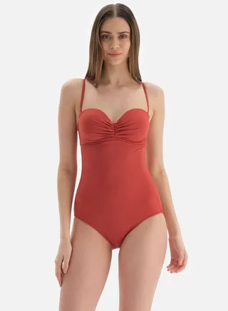 Plunge Neck Swimsuit