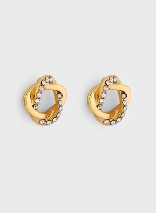 Diamante Spiral Studs