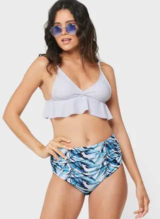 Triangle Crop Bikini Set