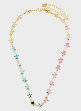 Noura Stars Gold Plated Necklace
