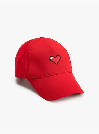 Cap Heart Printed Cotton