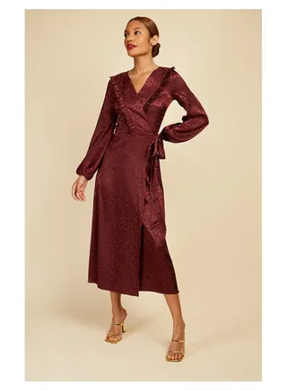 Little Mistress Satin Jacquard Maxi