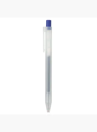 Gel Ink Knock Type Ballpoint Pen, 0.5 mm, Blue