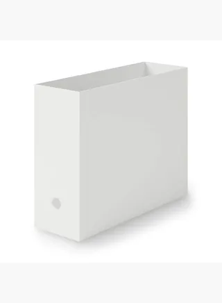 Polypropylene File Box Standard, W10 x D32 x H24cm, A4, White