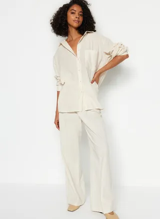 Pocket Detail Button Down Shirt