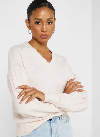 V-Neck Knitted Sweater