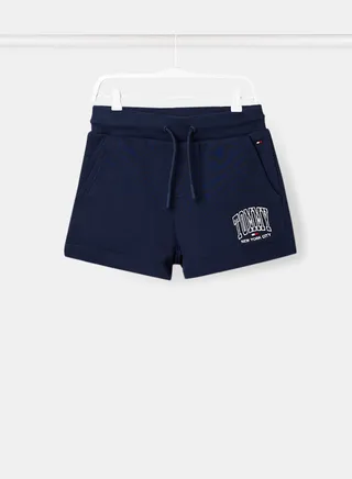 Girls Organic Cotton Varsity Shorts