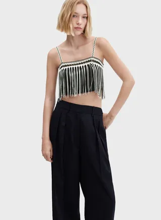 Embellished Crop Top