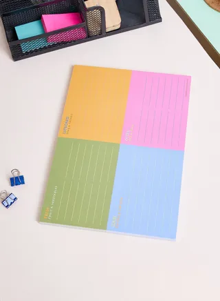 Colourful Tear Off Food Shopping List