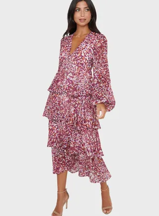 Ruffle Midi Dress