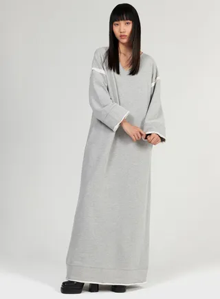 V-Neck Fleece Kaftan