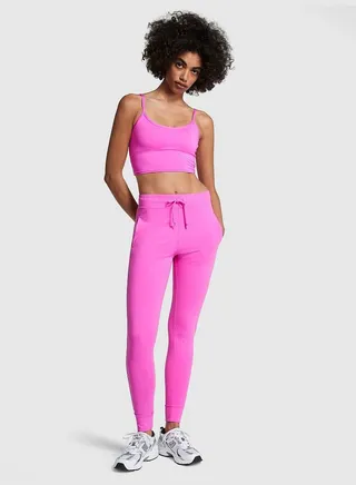 Cotton High-Waist Joggers